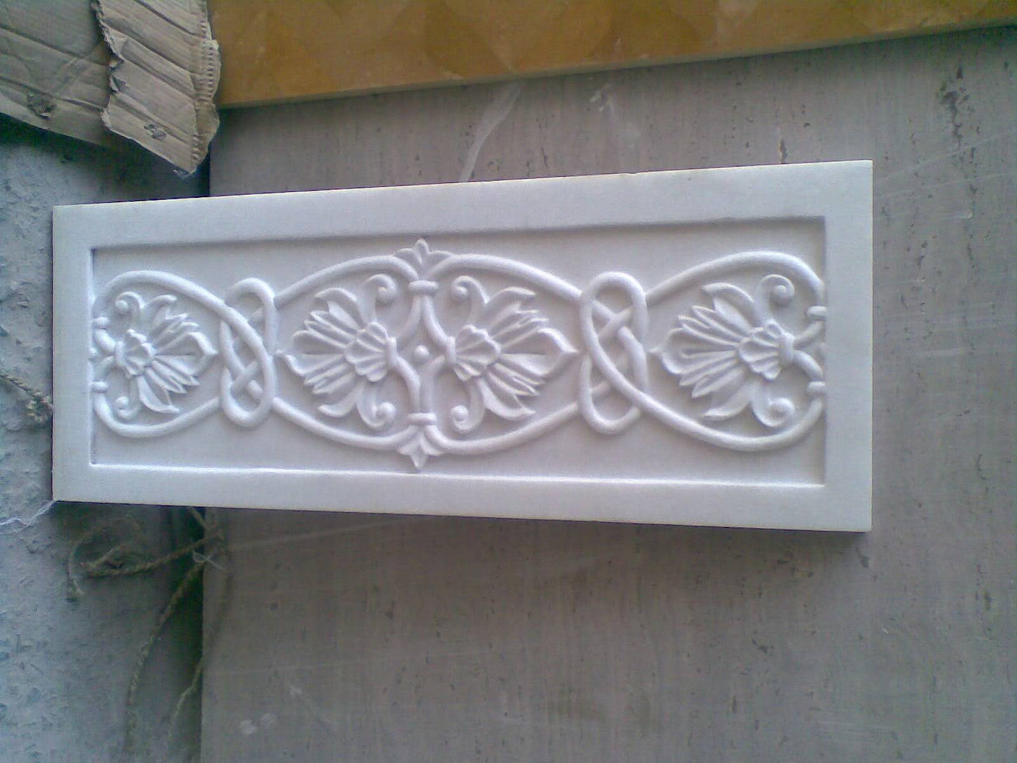 Stone Plus India Marble Wall Carving Panel for a Mandir