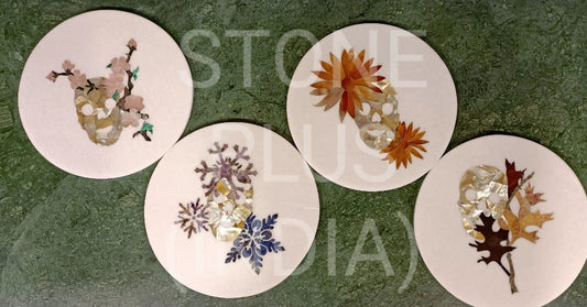 Stone Plus India Marble Wall Plates/Murals Skull Series