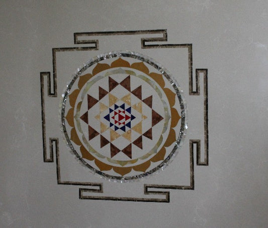Stone Plus India Yantra in Marble Inlay