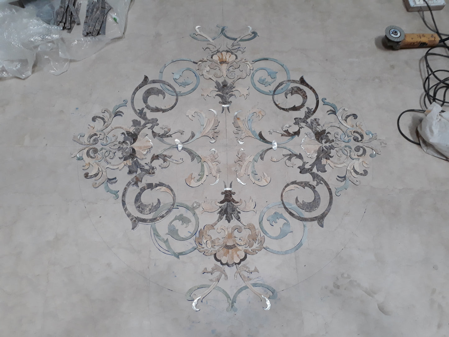 Stone Plus India Marble Inlay Flooring 1