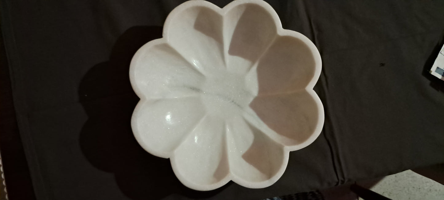 Opulent Homes White Marble Urli 12