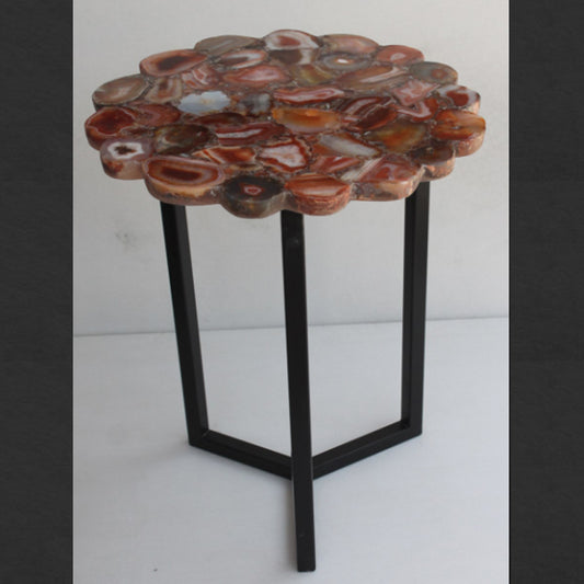 Stone Plus India Red Agate Flower Table
