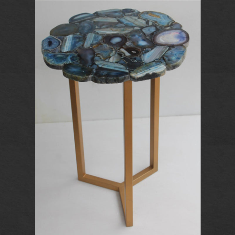Stone Plus India Blue Agate Flower Table