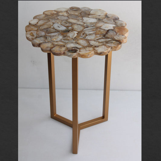 Stone Plus India Golden Agate Flower Table