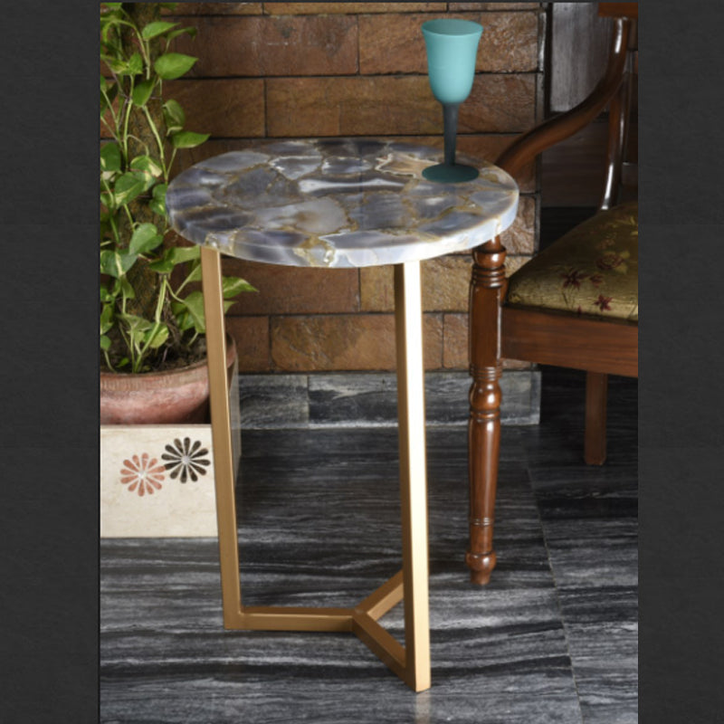 Stone Plus India Grey Agate Table