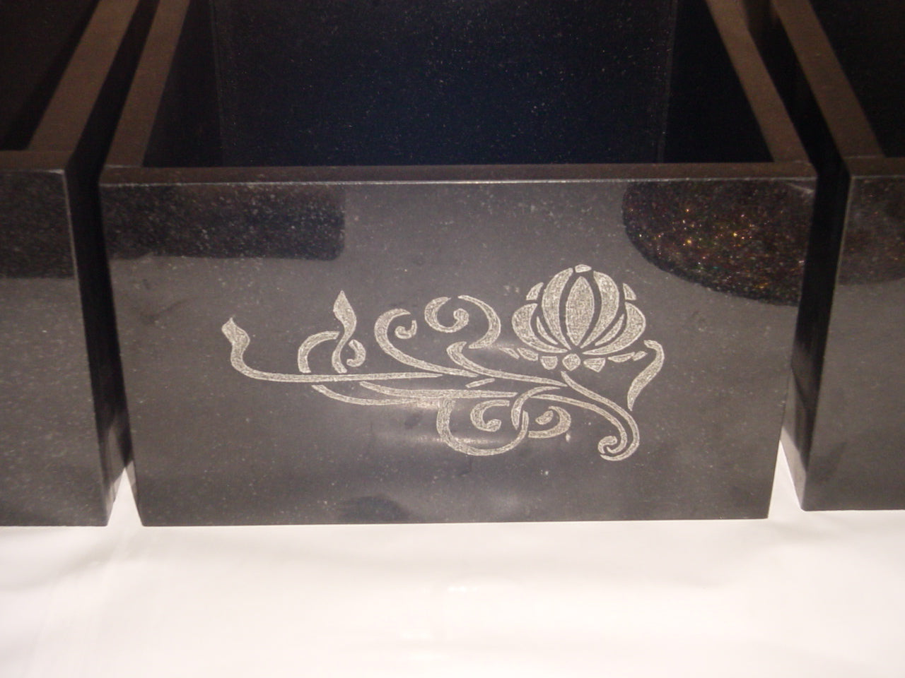Opulent Homes Planters in Black Marble