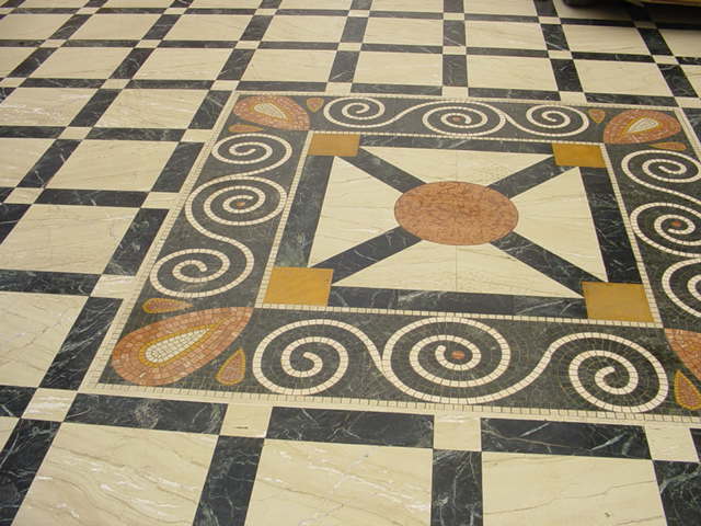 Stone Plus India Marble Inlay Flooring Driveway