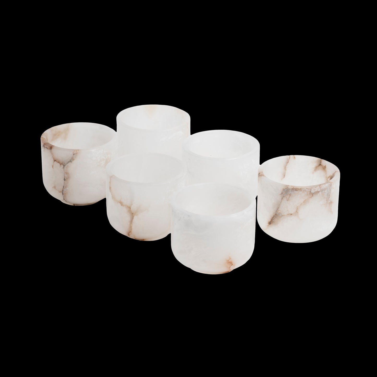 Opulent Homes Alabaster Glasses