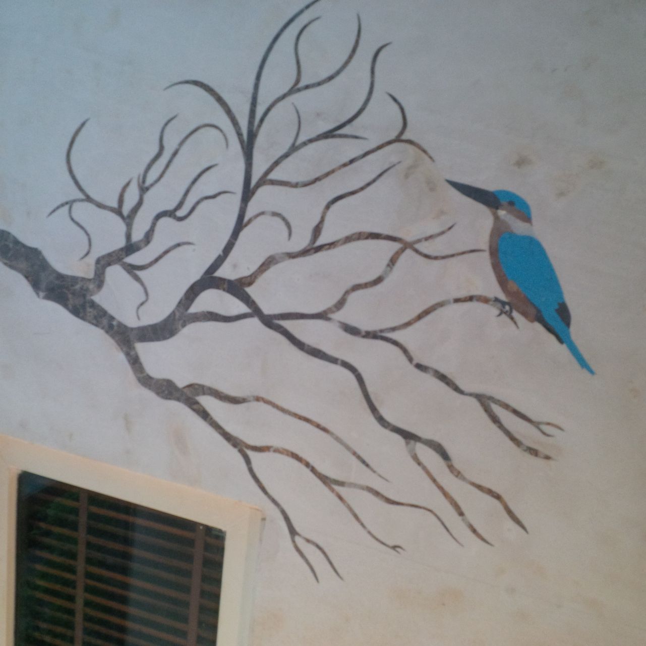 Stone Plus India Marble Inlay Birds Wall Panel