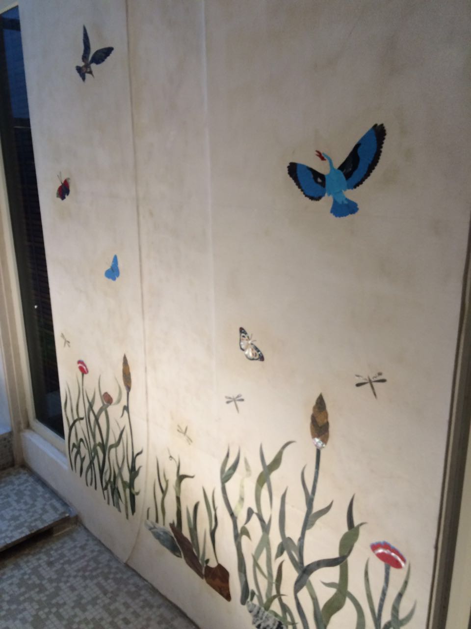 Stone Plus India Marble Inlay Birds Wall Panel