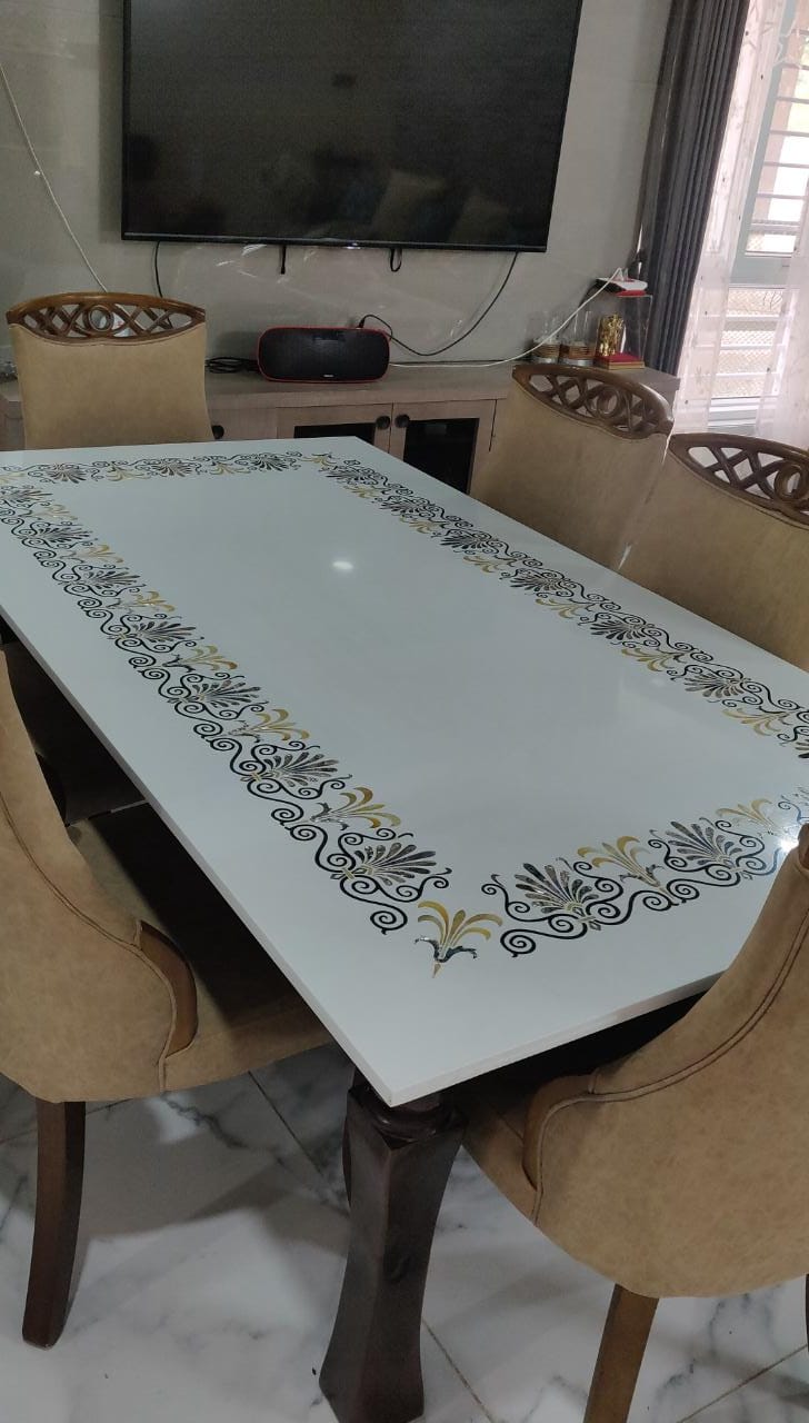 Stone Plus India Marble Inlay Abalone Tabletop