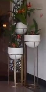 Opulent Homes Metal Planters set of 3