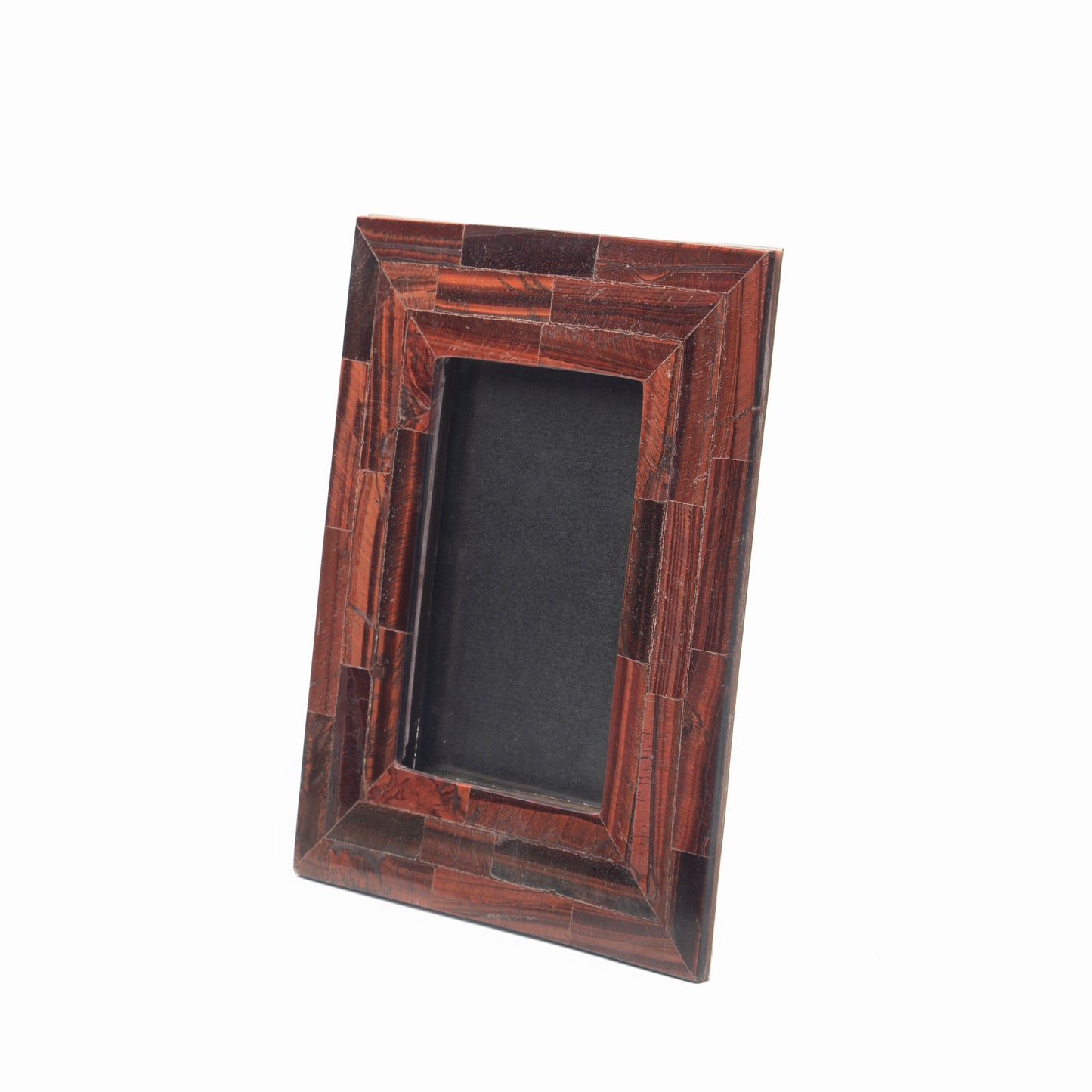 Stone Plus India Red Iron Tigers Eye Brick Design Photo Frame