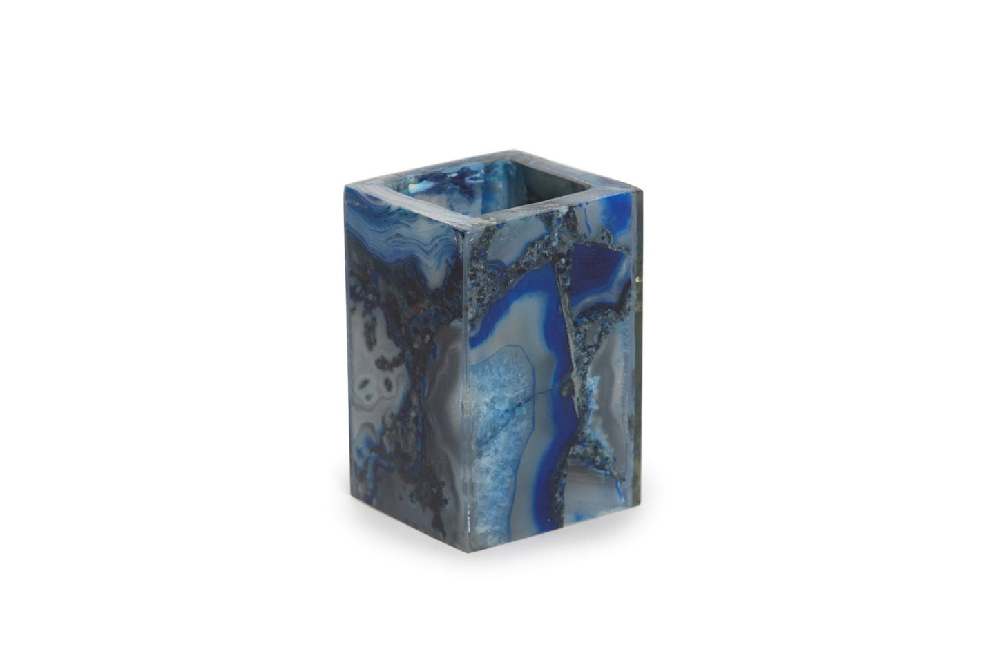 Opulent Homes Blue Agate Bath Set