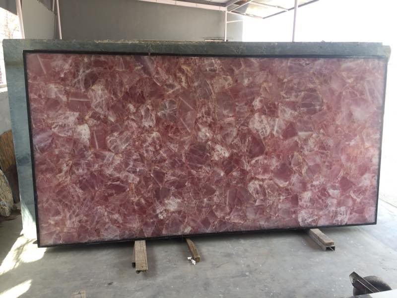 Stone Plus India Rose Quartz Slab/Tabletop