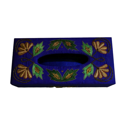 Opulent Homes Embroidered tissue box II