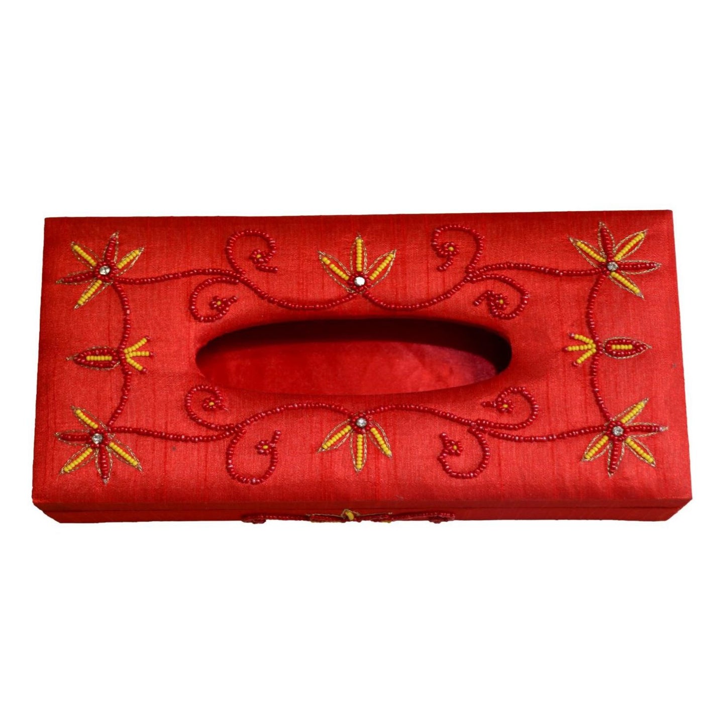 Opulent Homes Embroidered Tissue Box 4