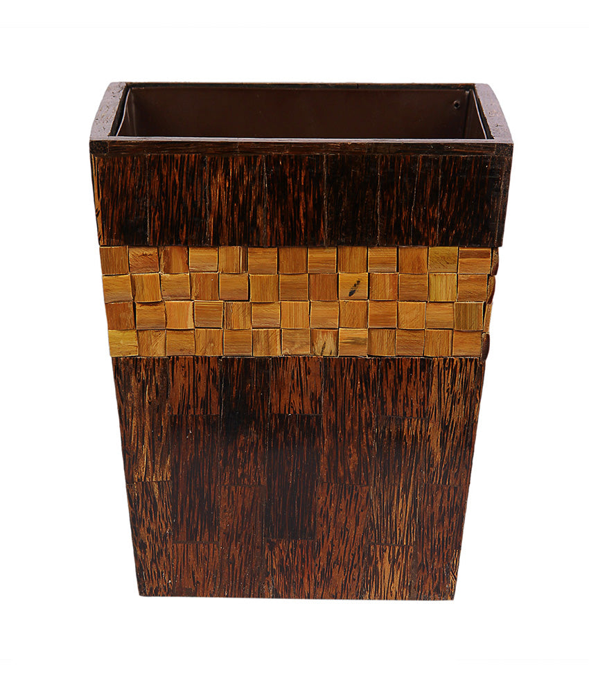 Opulent Homes Taadiwood Bamboo Dustbin 10