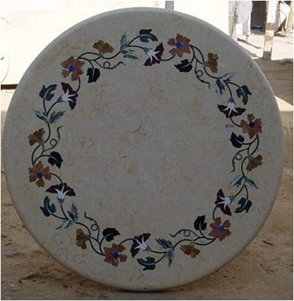 Stone Plus India Marble Inlay creeper Design Tabletop