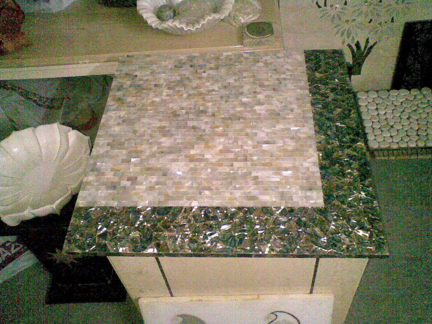 Stone Plus India Overlay Tabletop Mother of pearl 2 colours