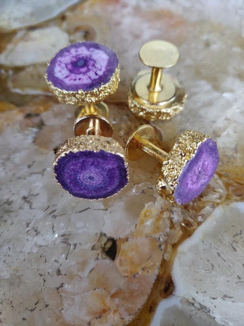 Opulent Homes Kurta Buttons for Men set of 4 purple