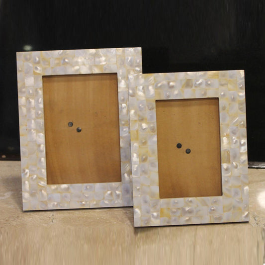 Opulent Homes White mother of Pearl Frame