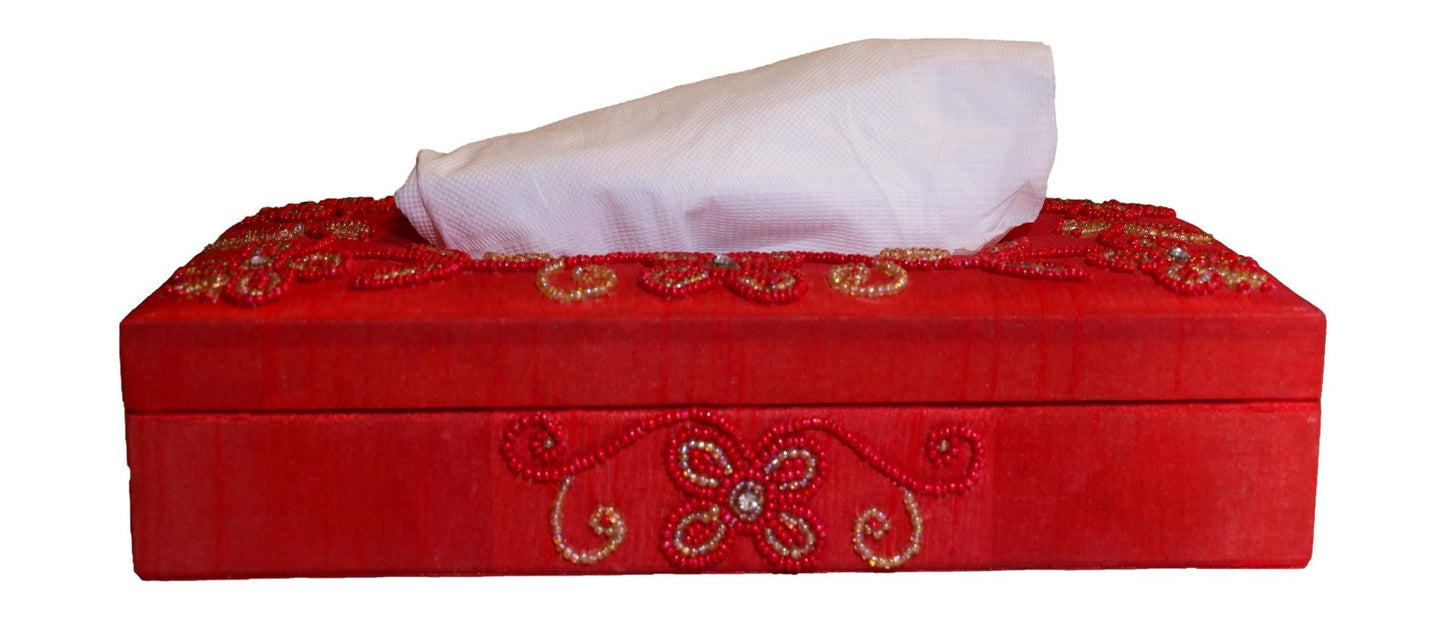 Opulent Homes Embroidered Tissue Box 5