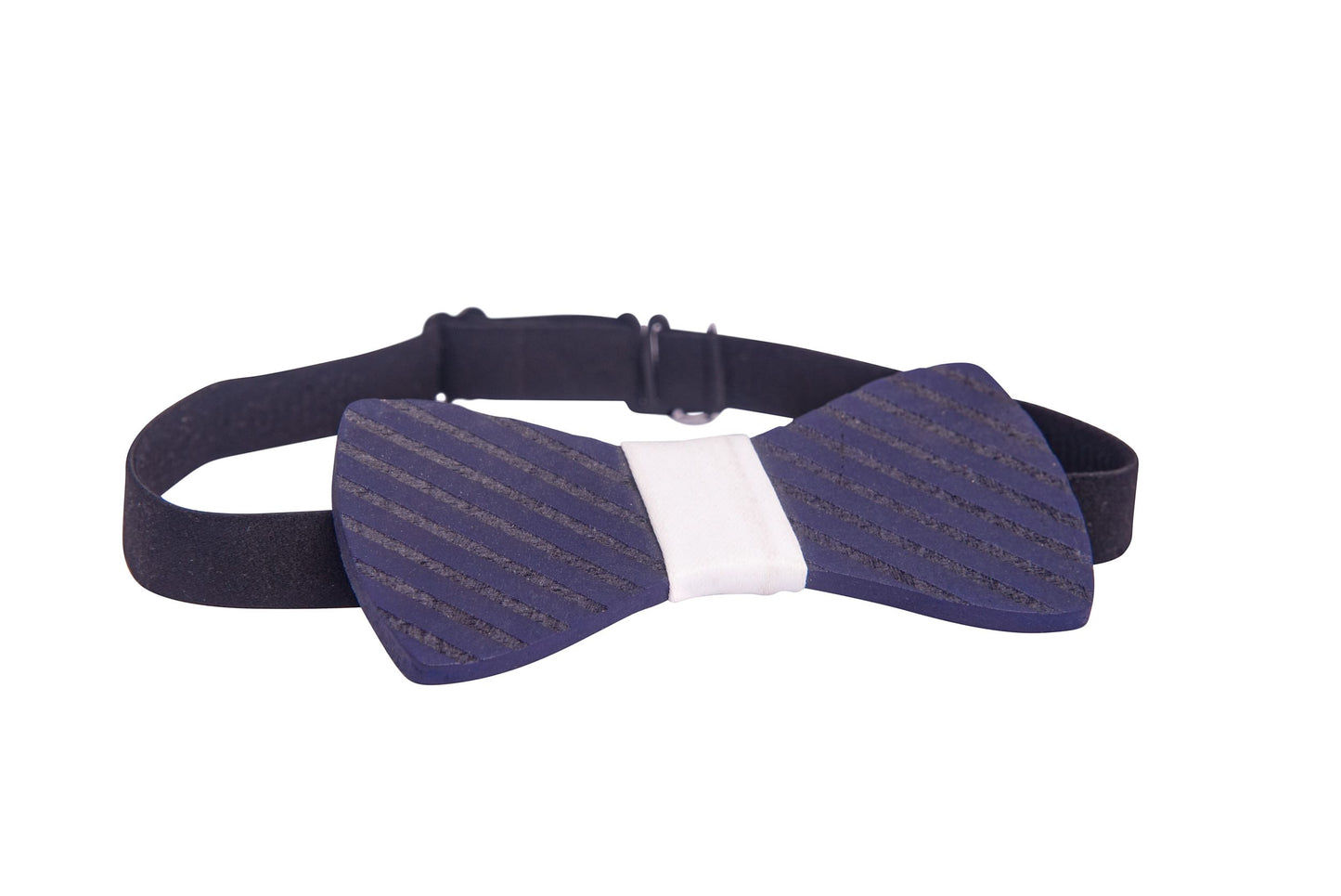 Alagan Wooden bowtie and Cufflinks (blue)