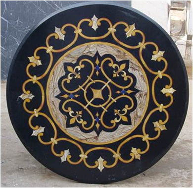 Stone Plus India Floor Medallion Scallops design
