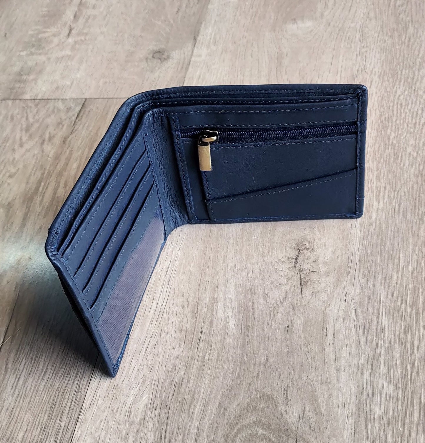 Alagan Opulent Homes Belt and Wallet Classic Combo Blue