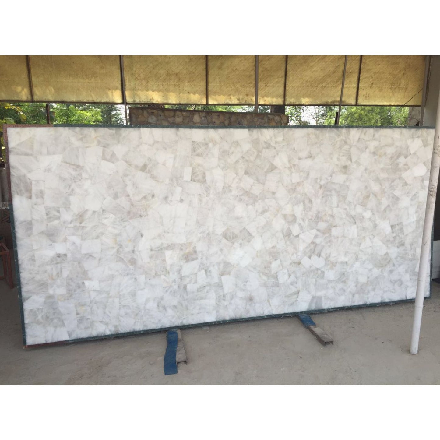 Stone Plus India White Quartz Random Slab/ Tabletop