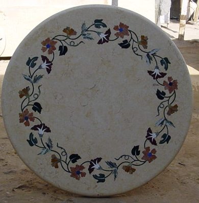 Stone Plus India Marble Inlay creeper Design Tabletop