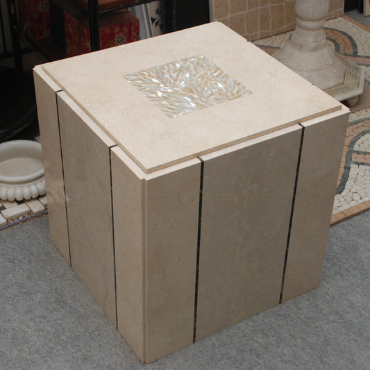 Stone Plus India Marble Box Side Table