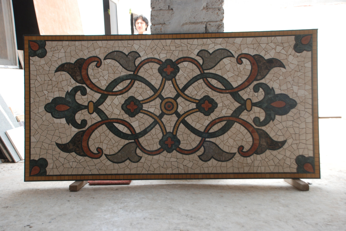 Stone Plus India Marble Mosaic Flooring/Flooring Design