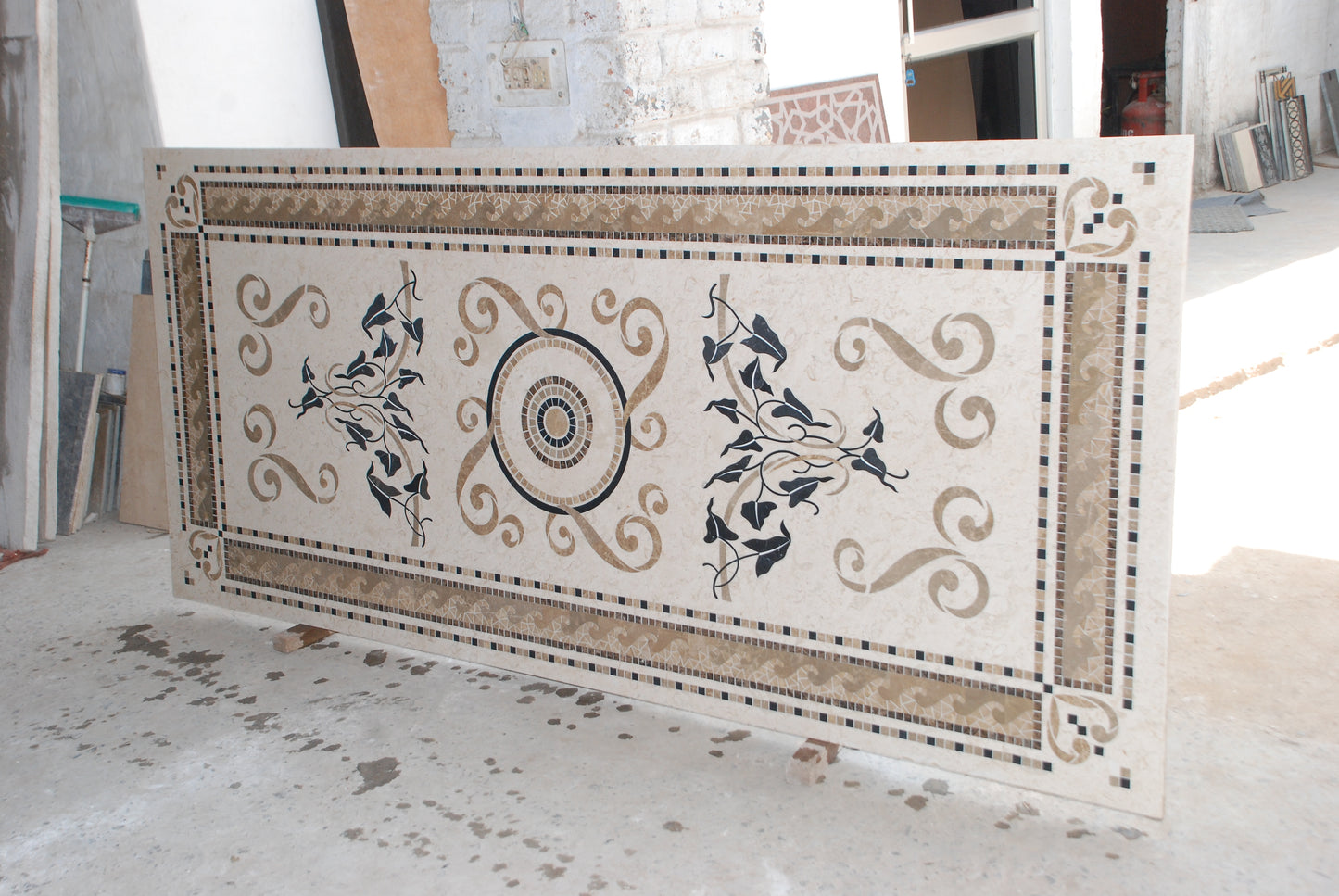 Stone Plus India V Flooring Marble Inlay / Carpet