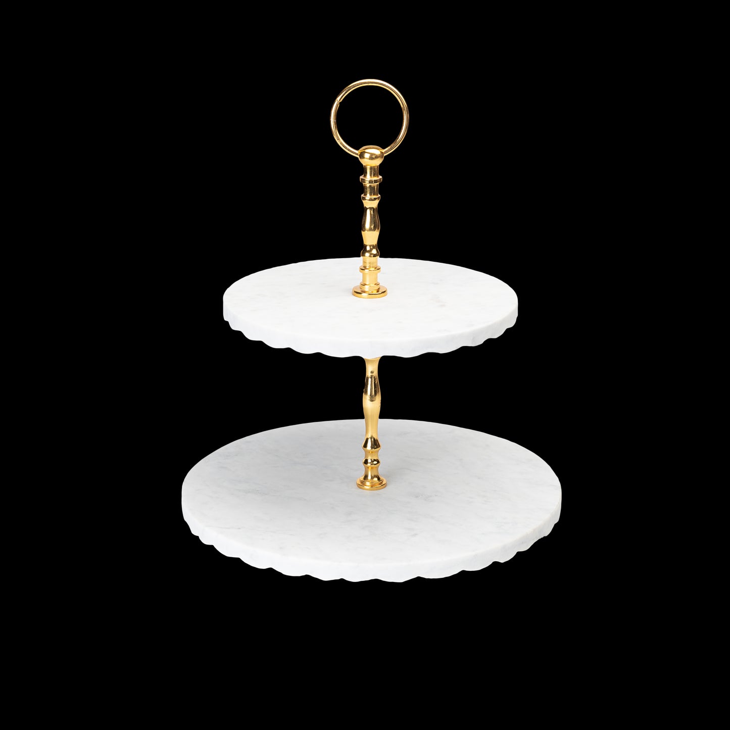 Opulent Homes Cake Stand / Platter 2 Tier WG