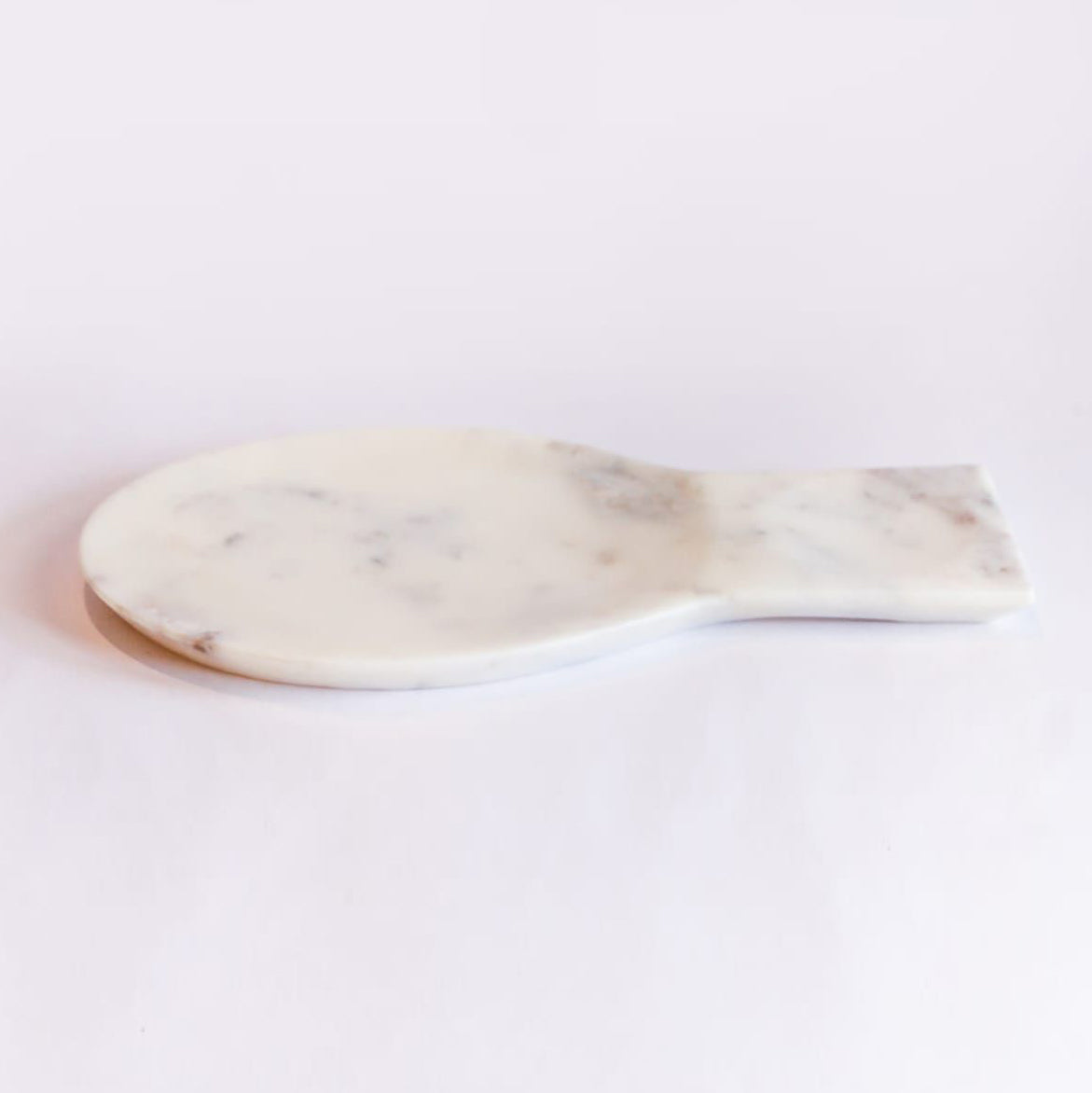 Opulent Homes White Marble Platter/Spoon Rester