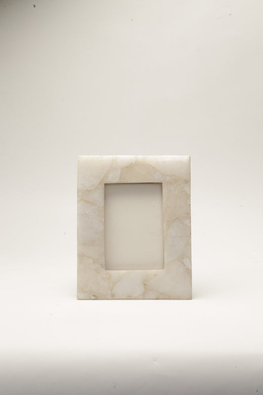 Stone Plus India White Quartz Photo Frame
