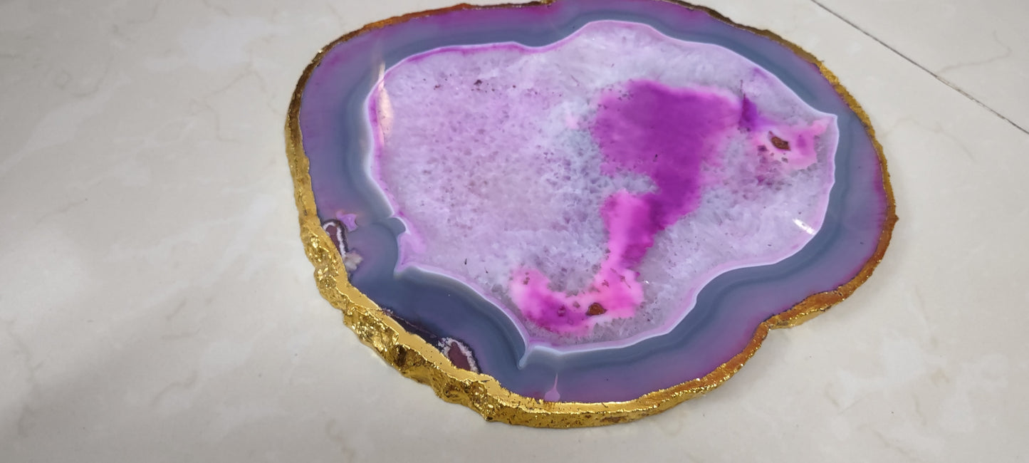 Stone Plus India Pink Agate Platter