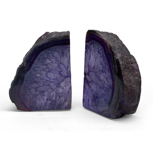 Stone Plus India Purple Agate Bookend