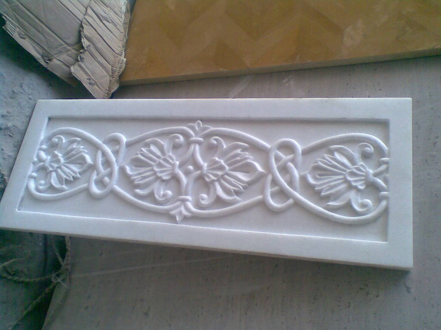 Stone Plus India Marble Wall Carving Panel for a Mandir