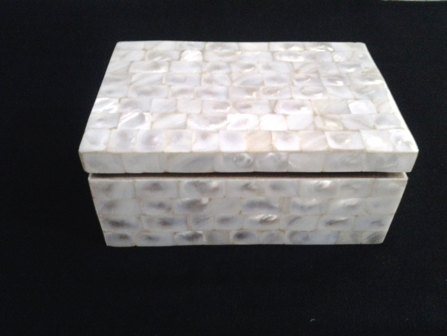 Opulent Homes White Mother of Pearl Box 10x5x3