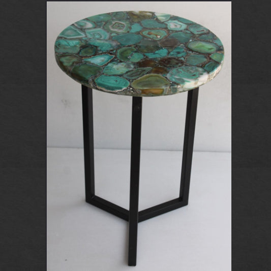 Stone Plus India Green Agate Table