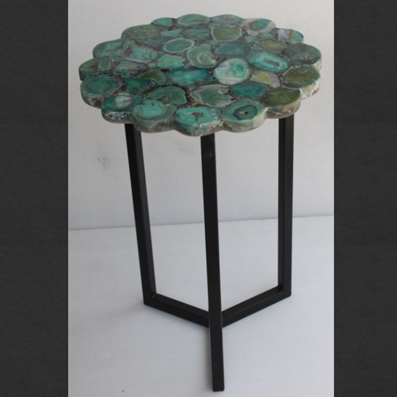 Stone Plus India Green Agate Flower Table