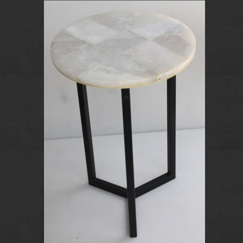 Stone Plus India White Quartz Random Pattern Table