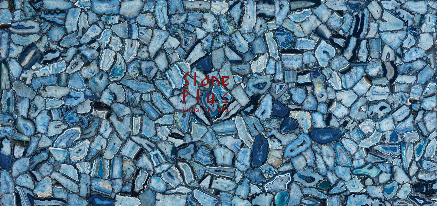 Stone Plus India Blue Agate Slab