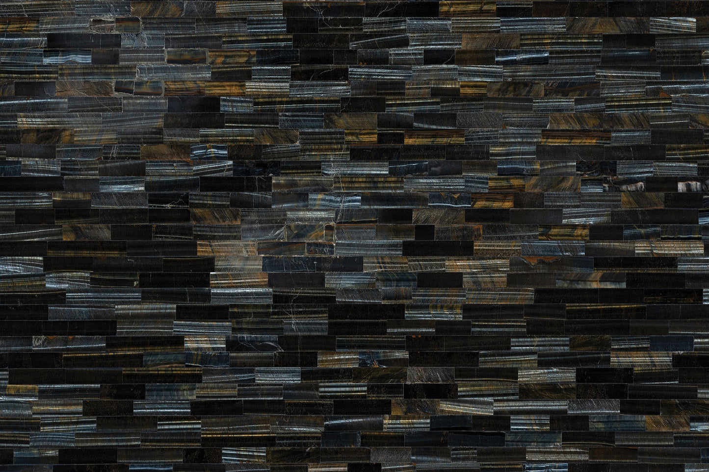 Stone Plus India Blue Tiger Eye Brick Pattern
