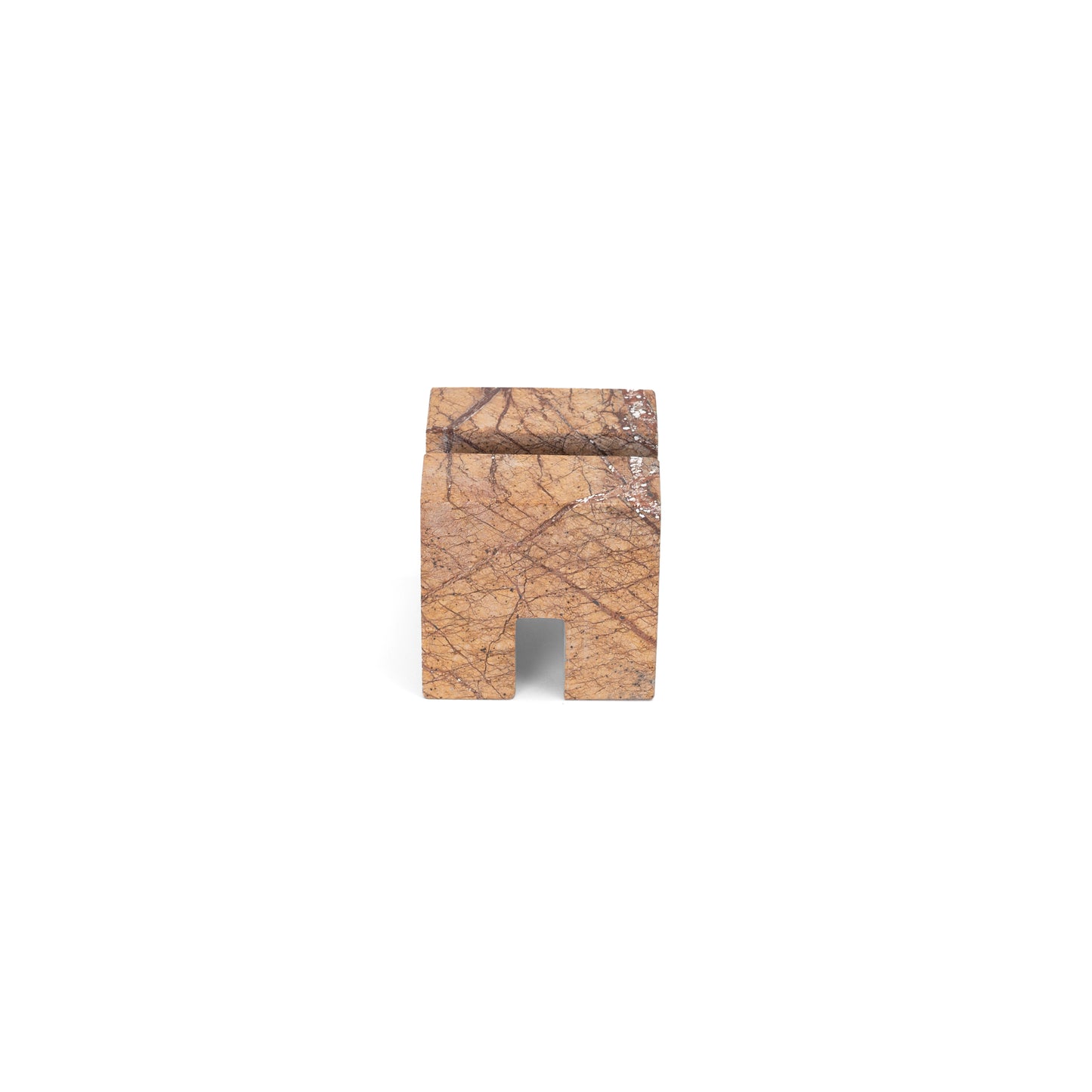 Opulent Homes Brown Bidasar Cube Shape Paper Weight