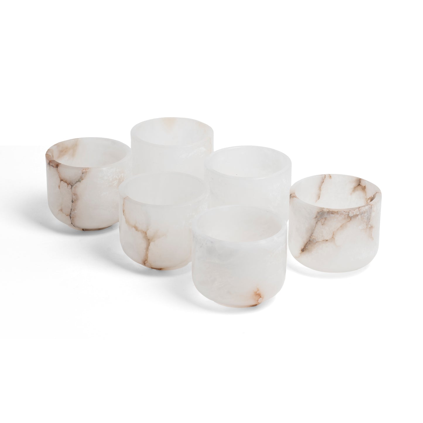 Opulent Homes Alabaster Glasses