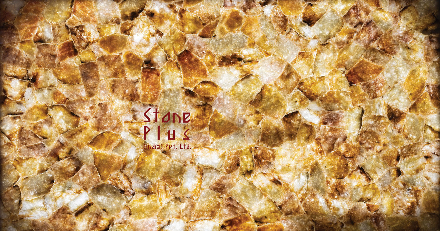 Stone Plus India Golden Quartz Slab